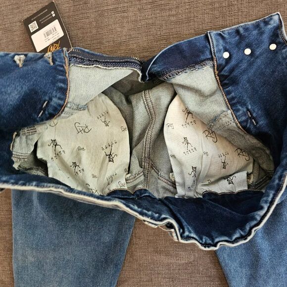 Colombian Brazilian butt insert pad jeans  stretch Denim high waist pant Size 12 - Picture 12 of 15